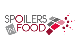 Spoilers In Food 2025 logo gris rouge