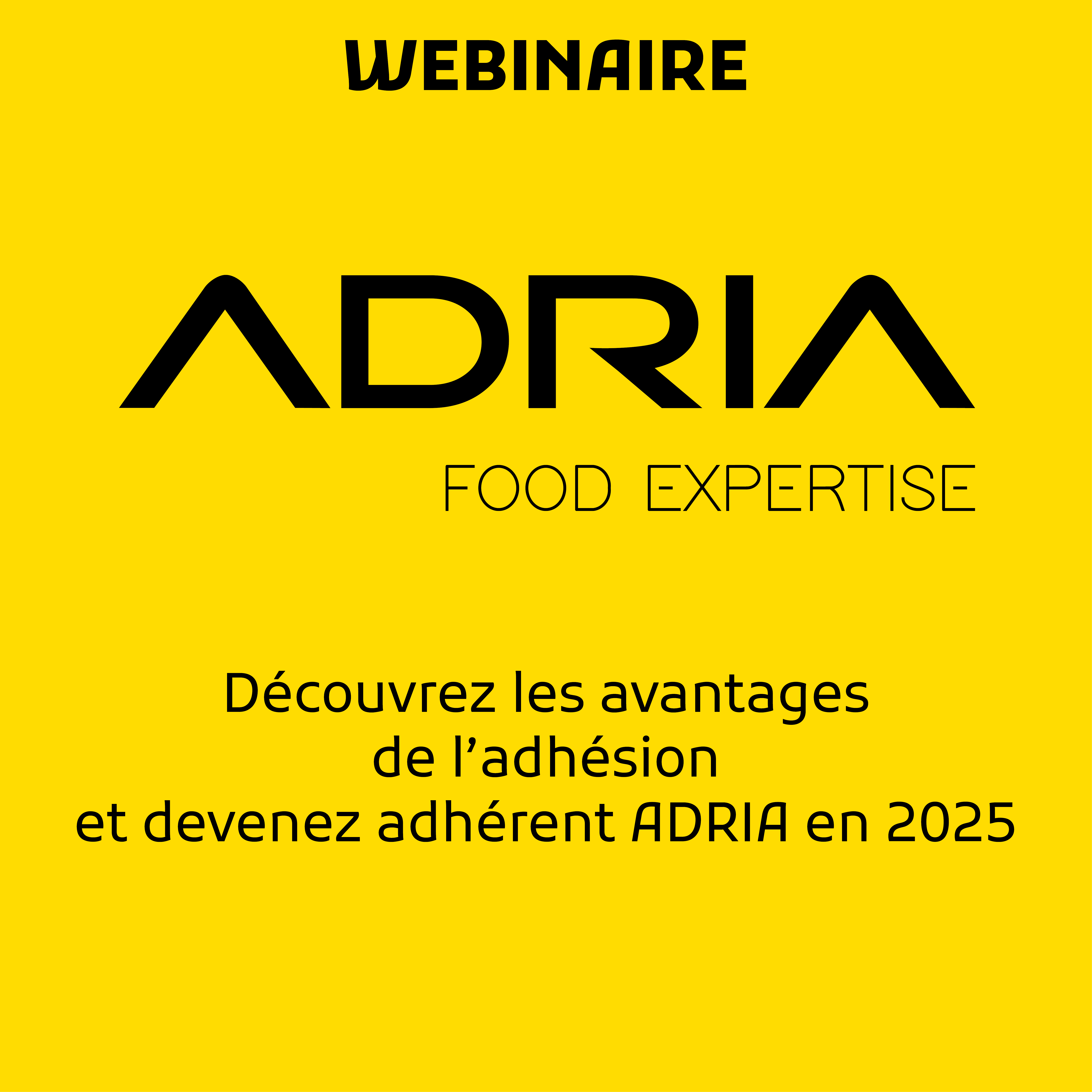 Webinaire Découvrir l'adhésion ADRIA